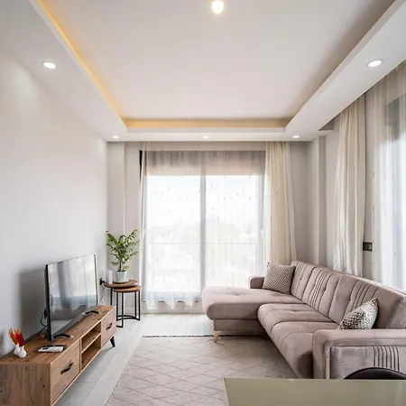 New Modern W Shared Pool In Aksu Apartment Antalya